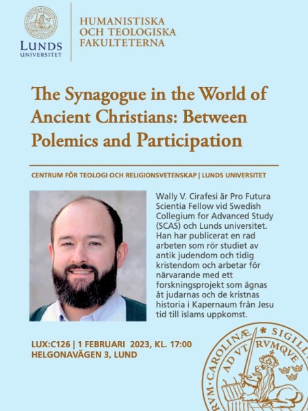 Event: The Synagogue in the World of Ancient Christians: Between Polemics and&nbsp;Participation